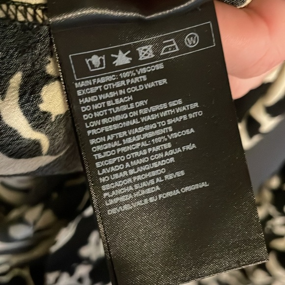 ba&sh Lonik Lady Jumpsuit Long Sleeve Floral Wide Leg Black Cream Womens 4 - Picture 13 of 13